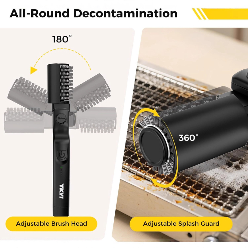 Električna četka za roštilj s glavom od žice, najlon ručka; 18 komada u kutiji; porijeklo: Wenzhou.