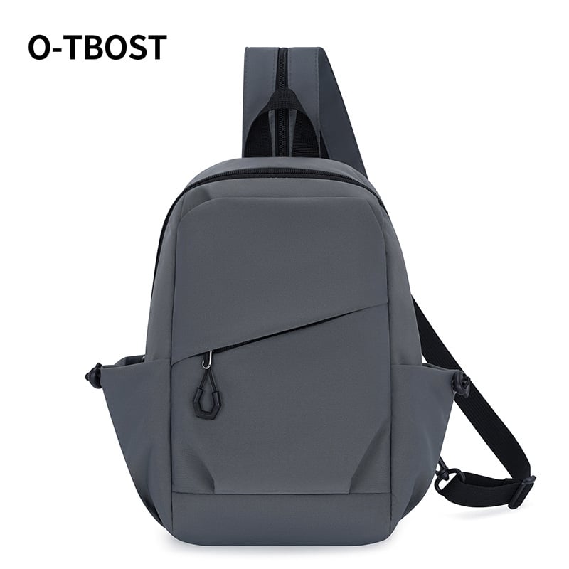 Muška prsna torbica u street stilu, najlon, vodootporna, smanjuje teret, podstava od poliestera