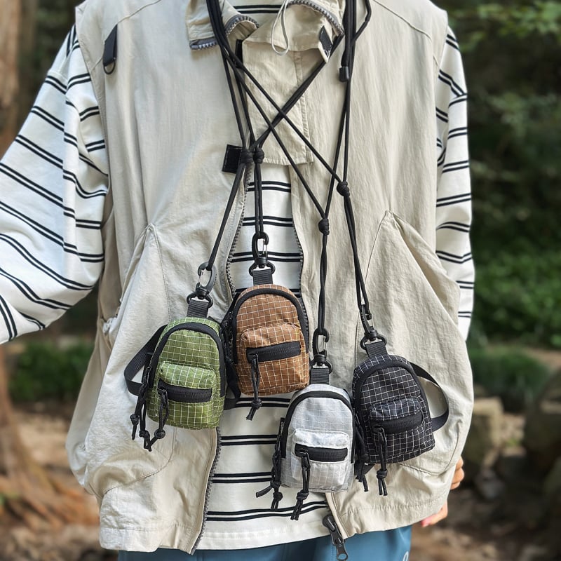 Nylonból készült érmés táska, utcai stílus, Ruiyingzizhi márka, bélés nélkül, kopásálló