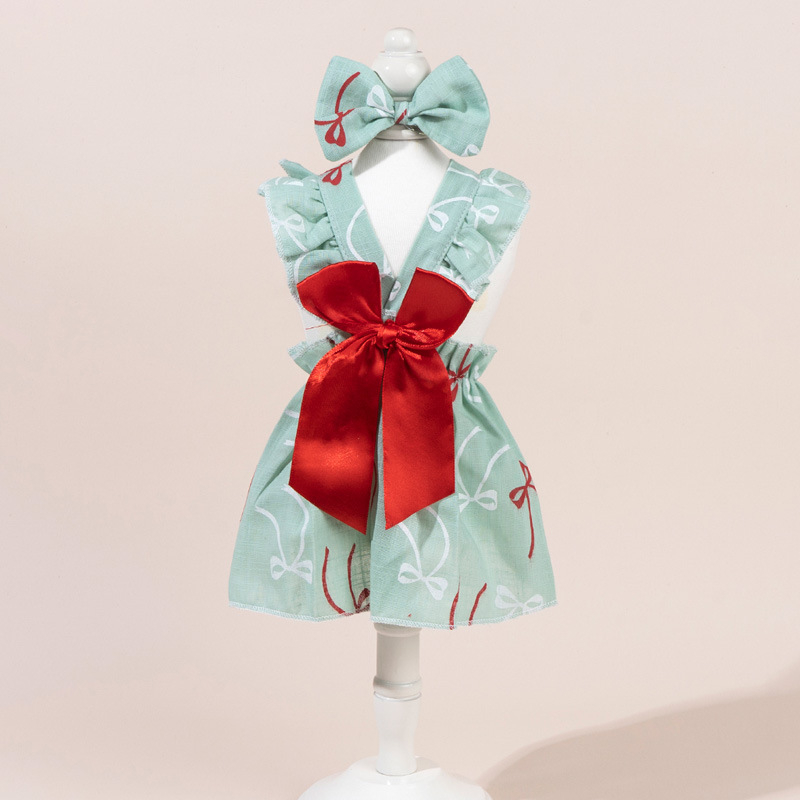 Fustă pentru animale de companie cu buline, pentru câini și pisici, rochie de seară pentru pisică, amestec bumbac-poliester