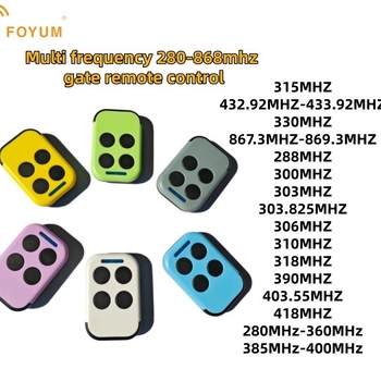 Foyum univerzalni daljinski upravljač za garažna vrata – bežični, 280-868MHz, dvostruki nadzor, bez kabela, CE potvrda