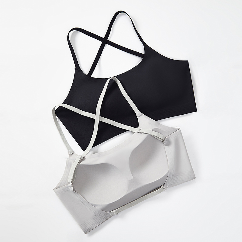 Beznaramenasti tube top s push-up podrškom, bezšivni dizajn, U-oblik leđa, najlon