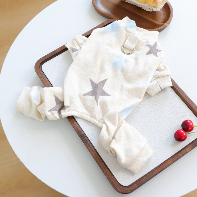 Odeća za kućne ljubimce za male pse i mačke – dizajn zvjezdice, mekano i udobno kućno odijevanje – Poliester, Porijeklo: Šangaj, Brend: Petcircle