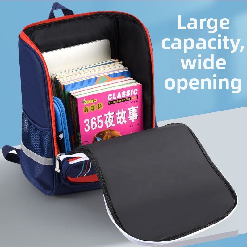 Školska torba za osnovnu školu (izuzetno lagana, zaštita kralježnice za smanjenje opterećenja, velika zapremina, vodootporna, zakrivljeni naramenice)