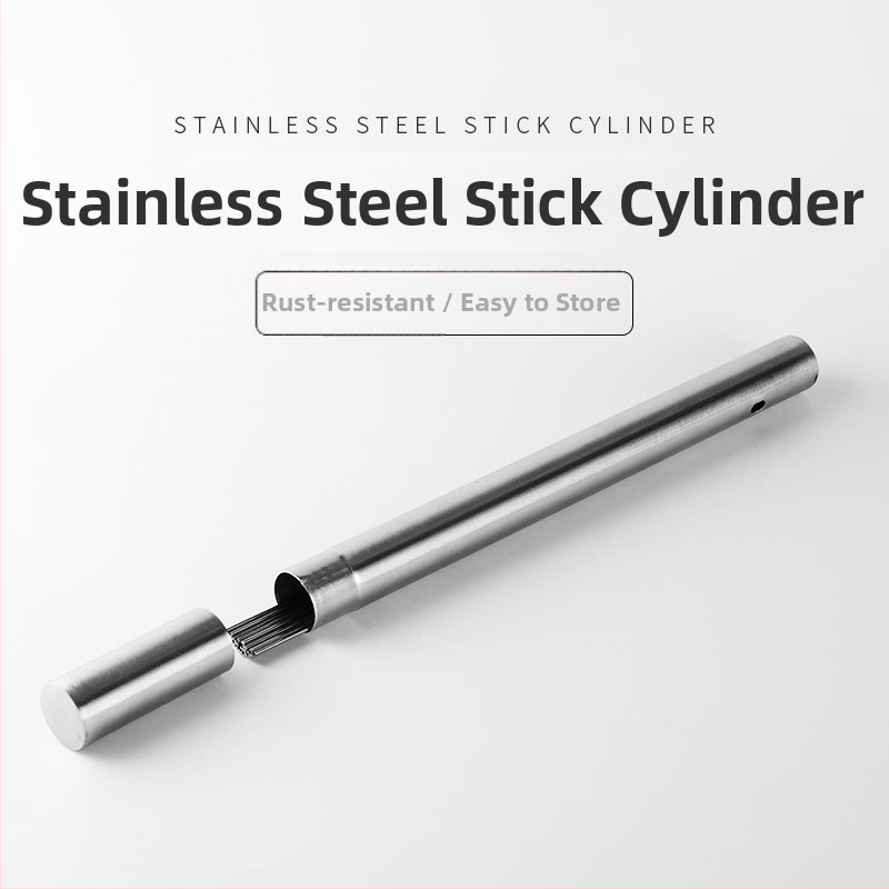 Ne magnetická nehrdzavejúca oceľ – vonkajšia špízová trubka so zásobníkom, balenie 200 kusov