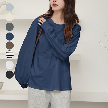 Tricou damă lejer cu mâneci lantern, guler cu volan, pulover, bumbac