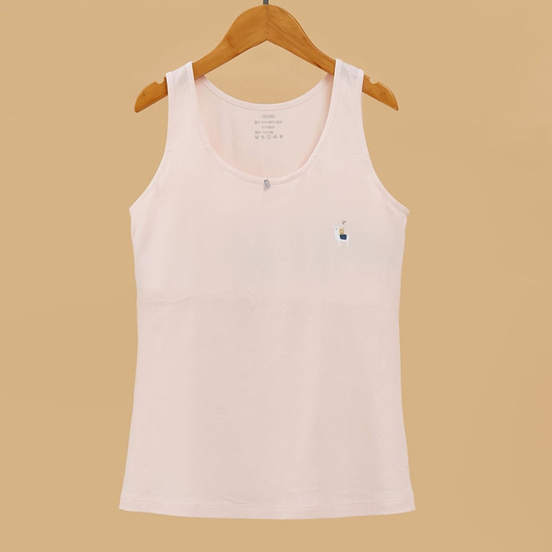 Pamut-spandex sling felső lányoknak, karcsú fazon, állatmintás, normál hosszúságú 50–65 cm, vállpántok nem levehetőek