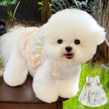 Haljina za kućne ljubimce za male pse i mačke — Teddy, Bichon, Pomeranian, Poodle — sladak princes stil.