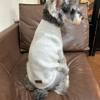 Pulover za kućne ljubimce s stojećim ovratnikom i zatvaračem – debeli topli džemper u polo stilu za Bichon Frise, Mini šnaucer i mačke