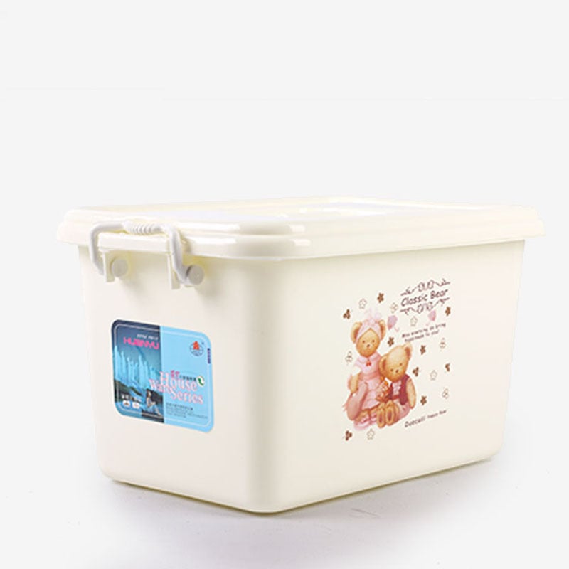 Mala prozirna plastična kutija za skladištenje s poklopcem, prijenosna kutija za dječje igračke i stolni kozmetički organizator