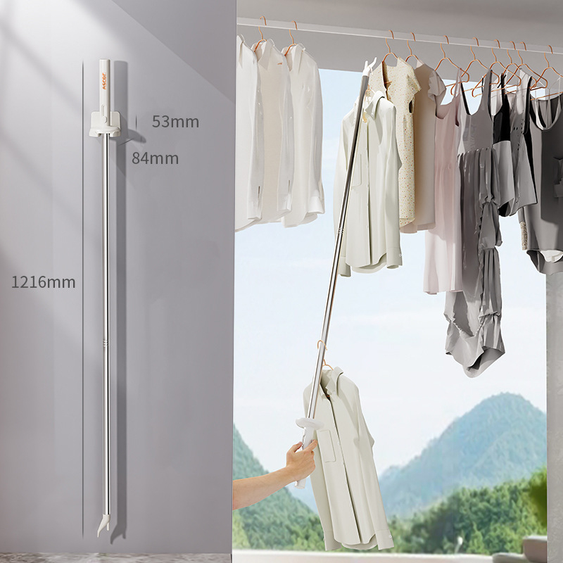 Plastična magnetska vješalica za odjeću bez rupa, za balkon, moderni minimalistički stil, izlazi u proljeće 2026.