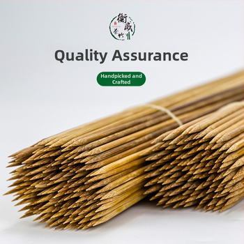 Karbonizované bambusové špízy na grilovanie, hrubšie prevedenie, na mäso a ovocie