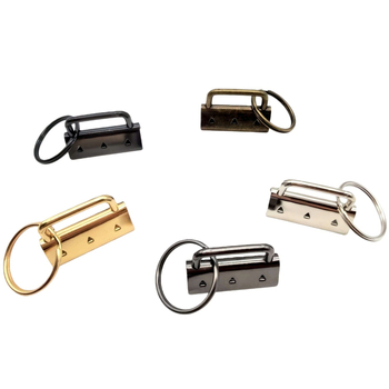 Μεταλλικός κλιπ ουράς με δαχτυλίδι κλειδιού — Σετ εξαρτημάτων για τσάντες, ιμάντες και λουριά (Μάρκα: Clean and Safe)
