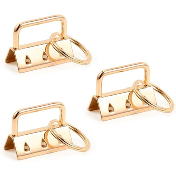 Μεταλλικός κλιπ ουράς με δαχτυλίδι κλειδιού — Σετ εξαρτημάτων για τσάντες, ιμάντες και λουριά (Μάρκα: Clean and Safe)