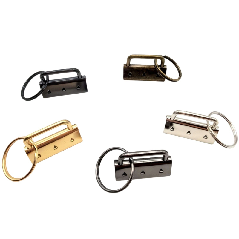 Μεταλλικός κλιπ ουράς με δαχτυλίδι κλειδιού — Σετ εξαρτημάτων για τσάντες, ιμάντες και λουριά (Μάρκα: Clean and Safe)