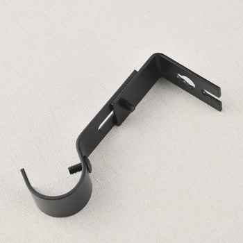 Držač zavjese za šipku, podesivi metalni držač (Roman rod holder-black), univerzalni zavjese šipke, kućni popravak