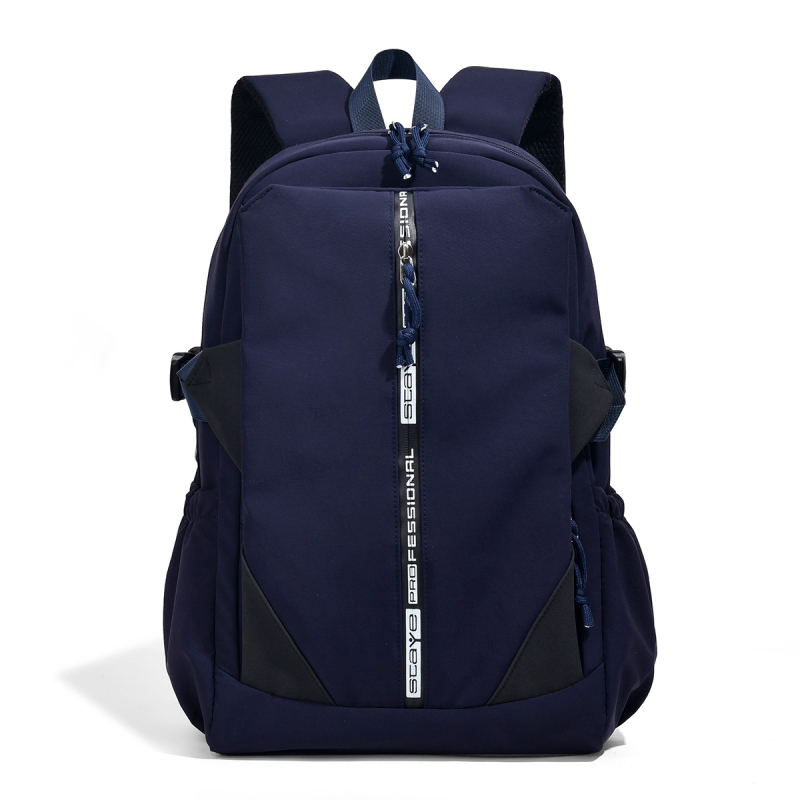 Unisex ruksak od najlona, velikog kapaciteta, vodootporan i otporan na habanje, podstava od poliestera, zakrivljene naramenice, kampus stil