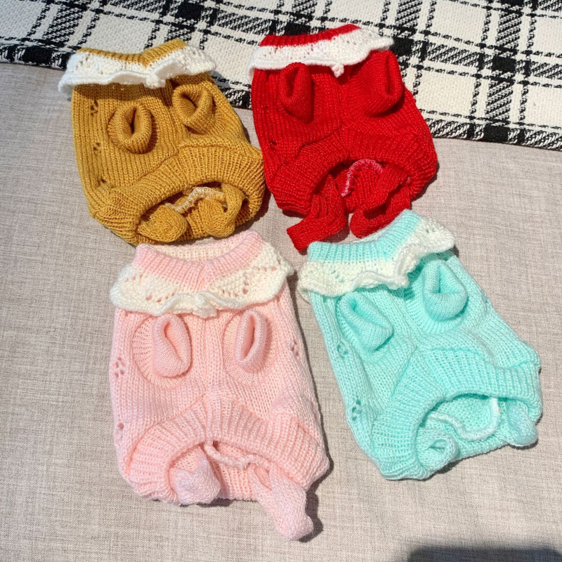 Pulover za kućne ljubimce od vunenog materijala, ležerni stil, universalna prilagodba, odjeća za kućne ljubimce