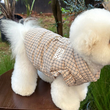 Zimska pamučna veste za male pse — Teddy, Bišon, Pomeranski, Yorkširski terijer i Pudla; casual stil; kompatibilno s uzicom