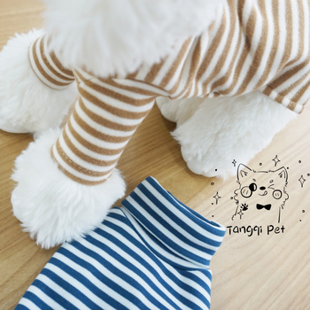 Jesen-zimska velur baza za kućne ljubimce, prugasti sloj Teddy i Bichon, psi i mačke