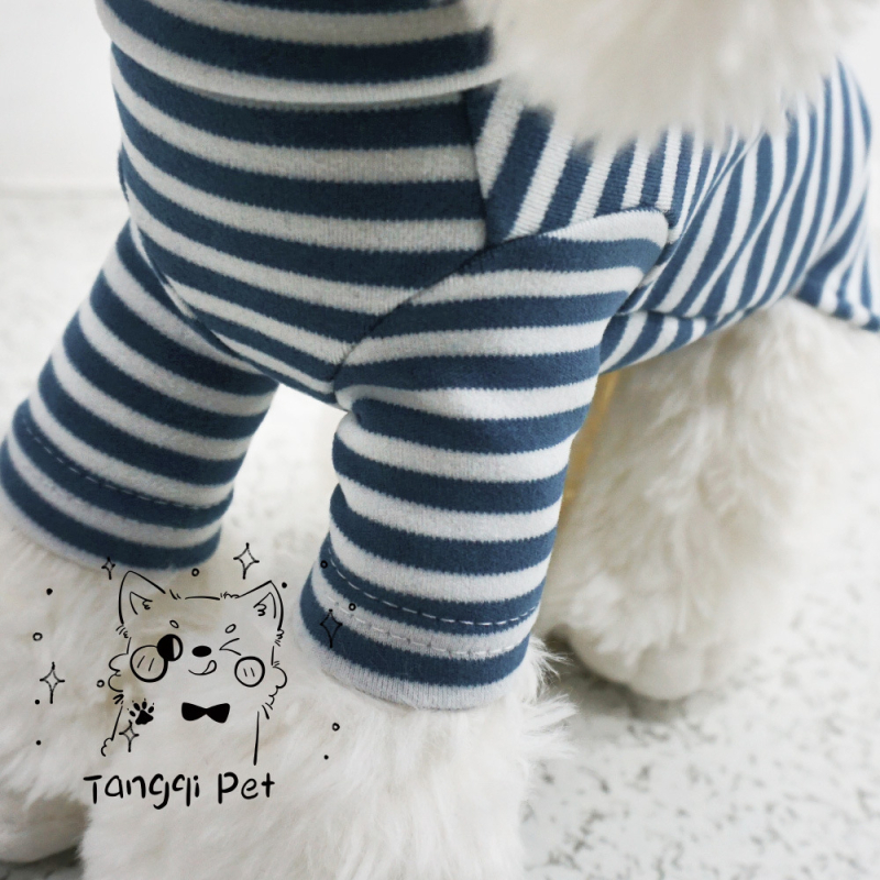 Jesen-zimska velur baza za kućne ljubimce, prugasti sloj Teddy i Bichon, psi i mačke