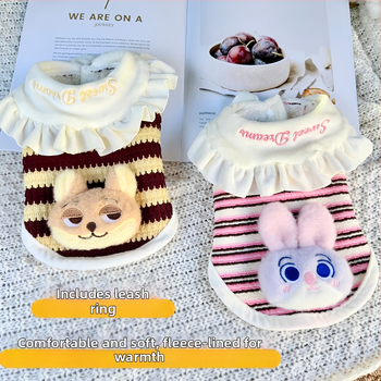Nova jesensko-zimska odjeća za kućne ljubimce, za pse i mačke, inspirirano Teddyjem i Bichonom, s privlačnim dizajnom lisice i zeca