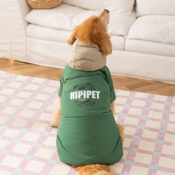 Kaput za pse s kapuljom od šivenog materijala, odjeća za kućne ljubimce, univerzalni stil, marka Hippie dog