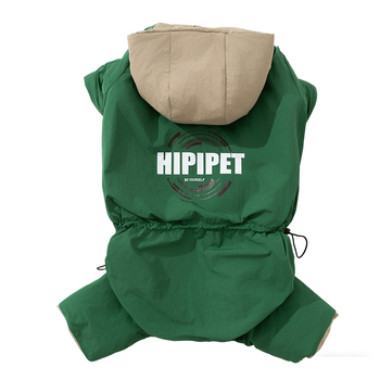 Kaput za pse s kapuljom od šivenog materijala, odjeća za kućne ljubimce, univerzalni stil, marka Hippie dog