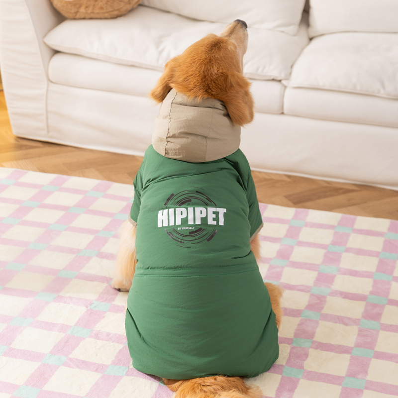 Kaput za pse s kapuljom od šivenog materijala, odjeća za kućne ljubimce, univerzalni stil, marka Hippie dog
