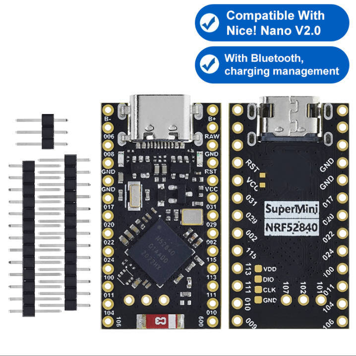 Promicro NRF52840 razvojna ploča Bluetooth Mesh 2,4 GHz protokol, NRF52840 čip, bežični Bluetooth modul