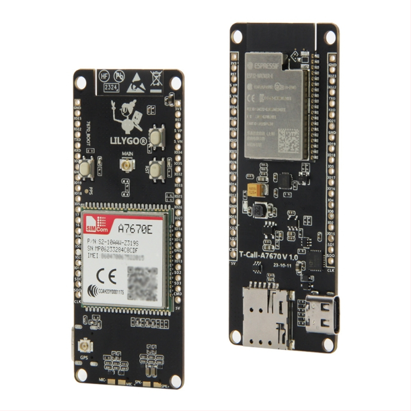 LILYGO T-Call A7670 ESP32 vývojová doska s LTE/GSM modulom A7670E, 4G/2G