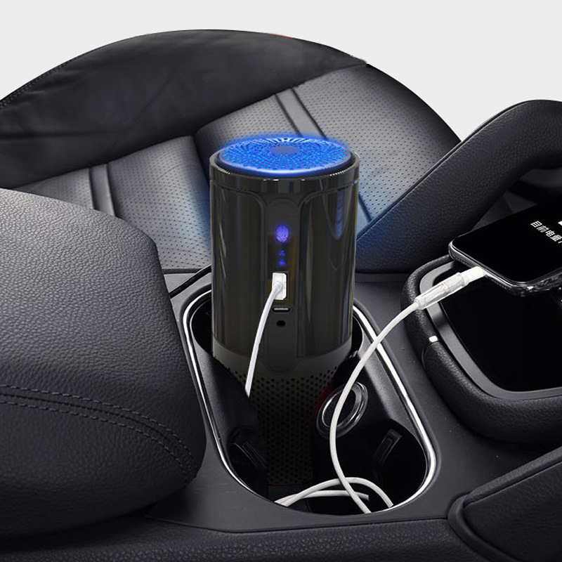 USB καθαριστής αέρα αυτοκινήτου με εξάλειψη οσμών, τεχνολογία αρνητικών ιόντων, αφής έλεγχος, φίλτρο HEPA και ενεργού άνθρακα, ήσυχος 36–45 dB