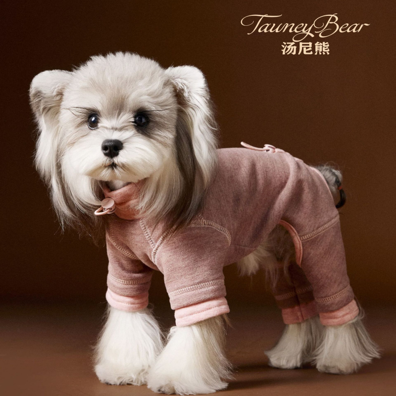 Tony Bear jesen-zimska odjeća za pse – pleteni pulover s blok boja za Teddyja, Schnauzera i Bichona
