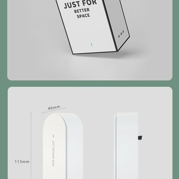 Purificator de aer și umidificator cu control tactil, montaj pe perete, alimentare la priză, 50 m³/h, acoperire până la 10 m², zgomot sub 36 dB