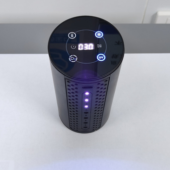 Καθαριστής αέρα με αρνητικά ιόντα, UV και όζον; απομάκρυνση οσμών, φορμαλδεΰδης και απολύμανση (Θόρυβος ≤36 dB; Ροή αέρα 50 m³/ώρα; Κάλυψη 21–30㎡; Τροφοδοσία: μπαταρία λιθίου; Επιτραπέζια μορφή)
