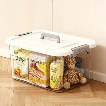 Desktop kutija za sitnice – PP materijal, zapremina 10–20 L, poklop na klik, prijenosna, višefunkcionalni organizator (A01–A03)