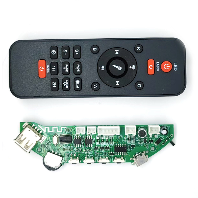 BTK10 Modul PCBA pentru lumină cer stelat Bluetooth 5.1, driver laser 532 nm (<350 mA), acționare motor 5 V (<20 mA), difuzor 4 Ω 3 W