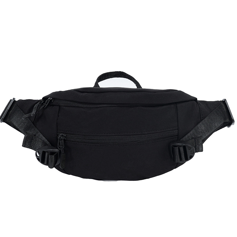 Muška prsna torba - ulični stil, najlon, podstava od poliestera, jednobojna, proljeće 2025