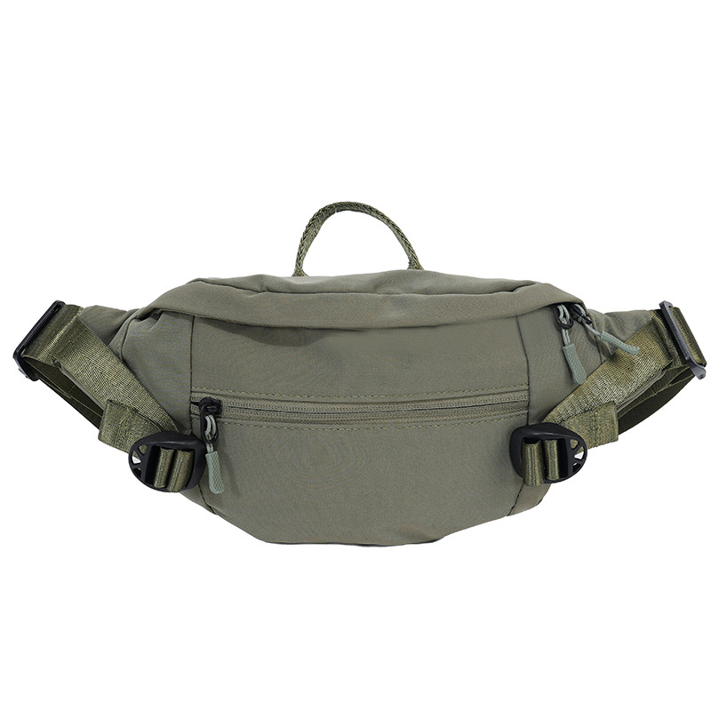 Muška prsna torba - ulični stil, najlon, podstava od poliestera, jednobojna, proljeće 2025