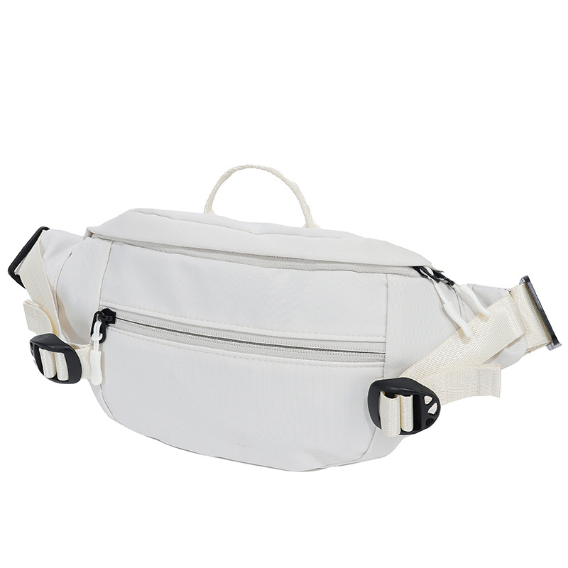 Muška prsna torba - ulični stil, najlon, podstava od poliestera, jednobojna, proljeće 2025