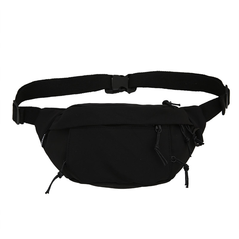 Najlon torbica oko struka s zipom, trodimenzionalna torbica preko tijela, ulični stil, unutarnja džep za telefon i unutarnji sloj