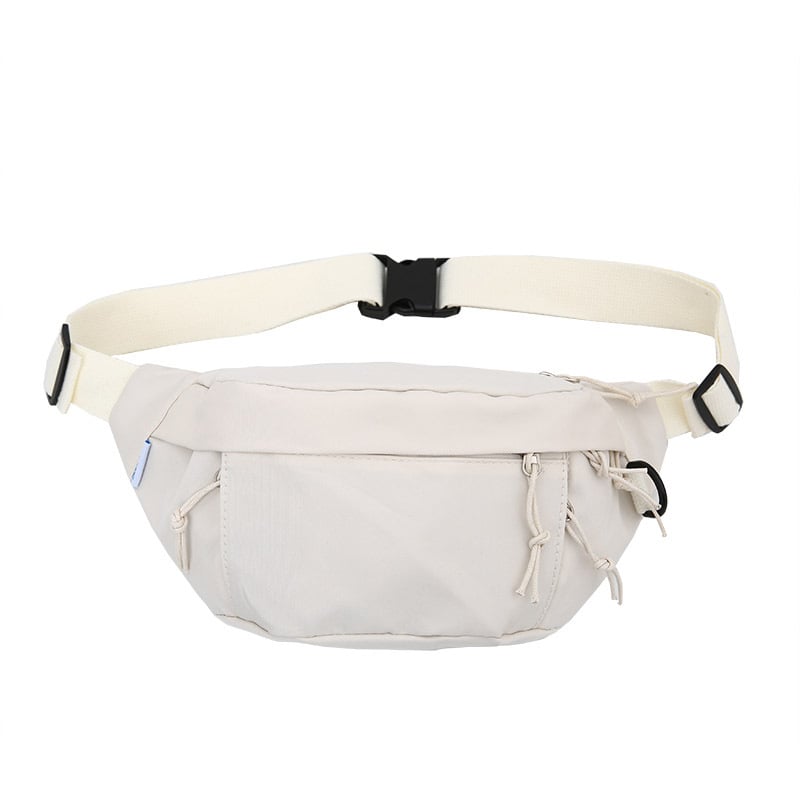 Najlon torbica oko struka s zipom, trodimenzionalna torbica preko tijela, ulični stil, unutarnja džep za telefon i unutarnji sloj