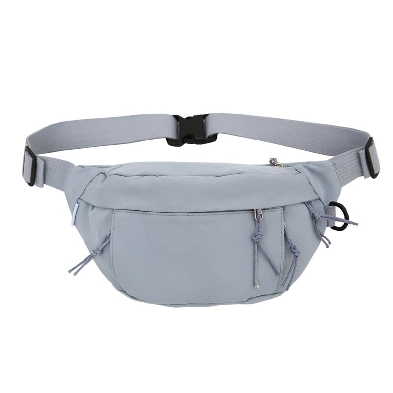 Najlon torbica oko struka s zipom, trodimenzionalna torbica preko tijela, ulični stil, unutarnja džep za telefon i unutarnji sloj