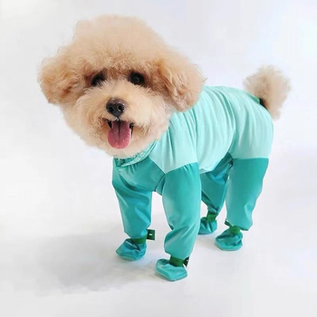 Odeća za psa s četiri noge, zaštita od prljavštine i urina, za male pasmine (Teddy/Bichon) vanjsko nošenje