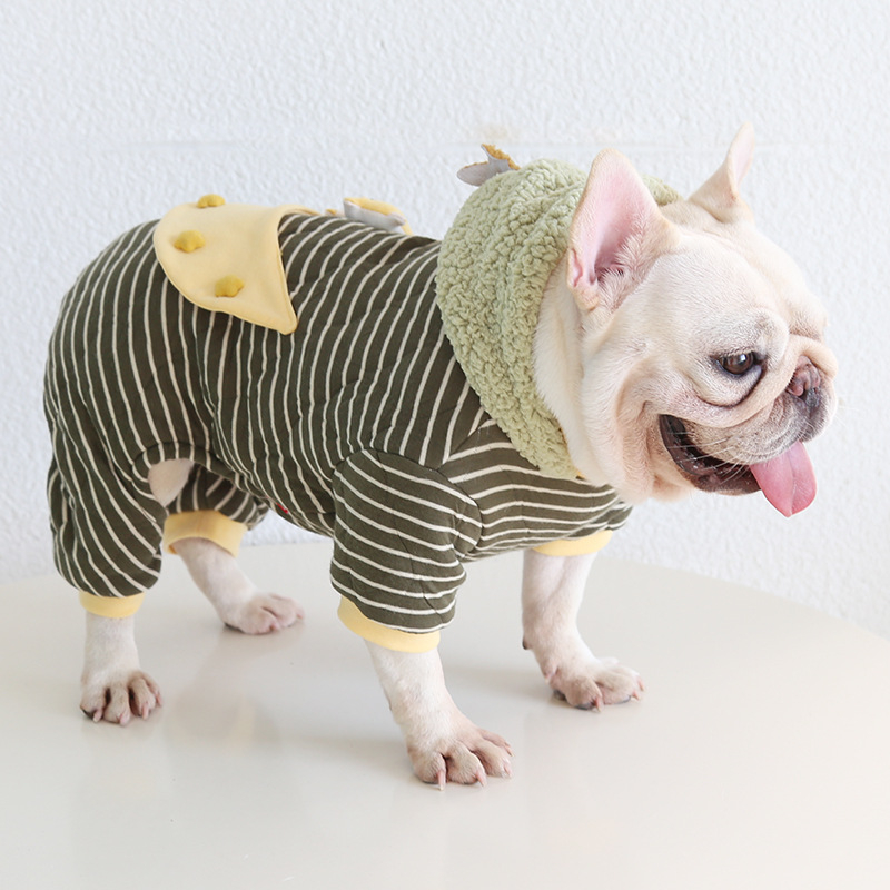 Petstyle Prešivene pižame za pse Moon Boat dizajn – za French Bulldog, English Bulldog, Pug, Corgi i Garfield Cat
