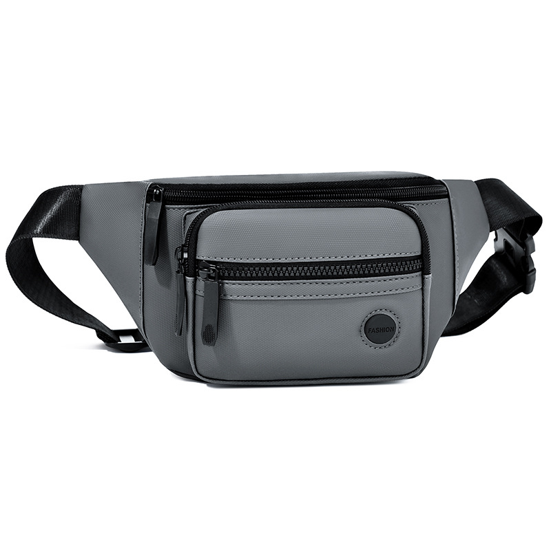 Muška pojasna torba za sport i outdoor aktivnosti, crossbody stil, velika kapaciteta (Oxford tkanina; vodootporna; ultra lagana; otporna na habanje; podstava od poliestera)