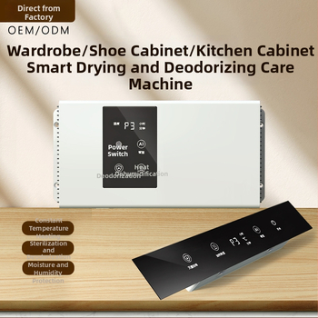 Συσκευή φροντίδας γκαρνταρόμπας και ντουλαπιού παπουτσιών με απολύμανση, αντιμετώπιση ακάρεων και οσμών; λειτουργεί με αρνητικά ιόντα, πλάσμα και όζον; χαμηλός θόρυβος κάτω από 36 dB; ροή αέρα 50 m3/h; επιτοίχια, τροφοδοσία από πρίζα.