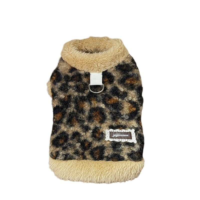 Jako za kućne ljubimce - INS stil zimska odjeća, ekstra debeli dvostruko sloj pliša, za pse i mačke, poliester, casual stil, zima/jesen, artikl 86116-Extra Thick Fur Collar