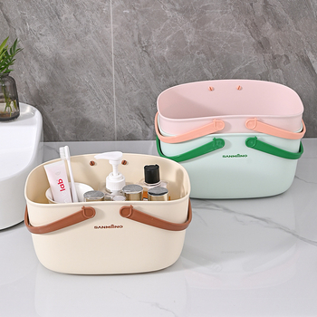 Plastični organizator za kupaonicu i tuš s držačem — STL2309, moderni minimalistički stil