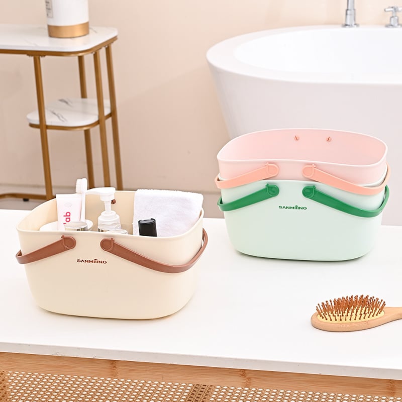 Plastični organizator za kupaonicu i tuš s držačem — STL2309, moderni minimalistički stil